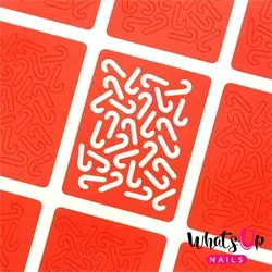 Candy Canes Stencils, 2 ark, (24 stk) Whats Up Nails